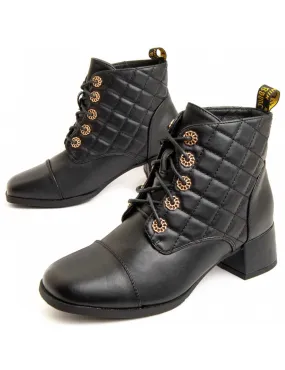 Botín De Tacón Para Mujer.  Montevita  Bottivita71  95825 Negro