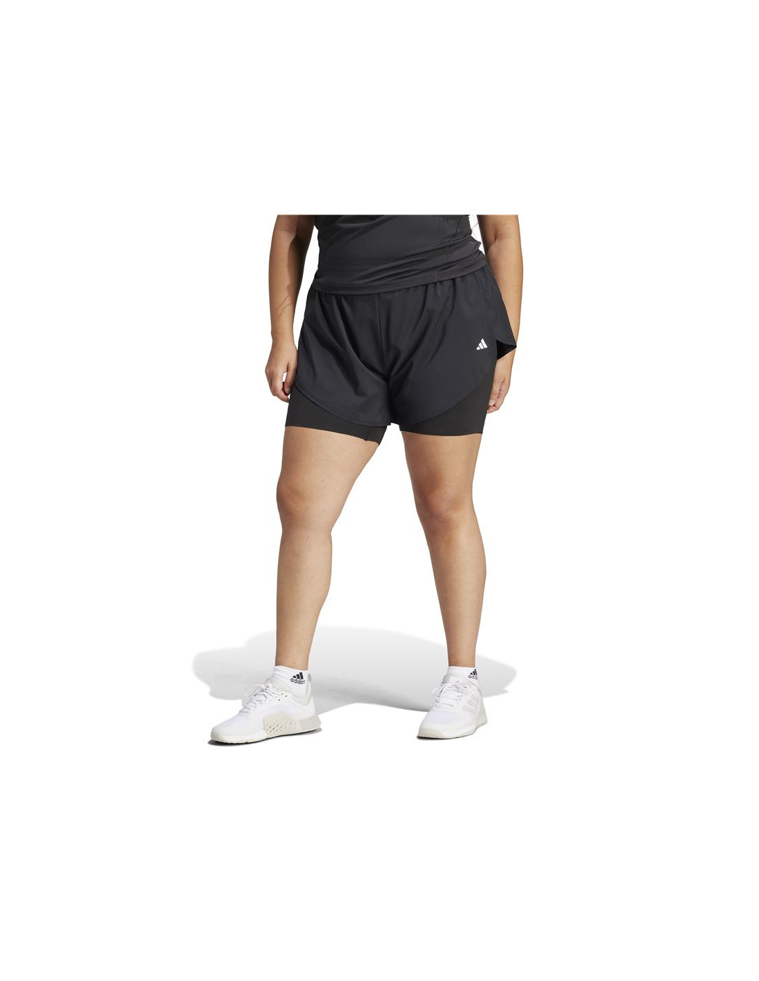 Camiseta de Fitness adidas Essentials Wtr D4T Sh Ps Mujer Negro