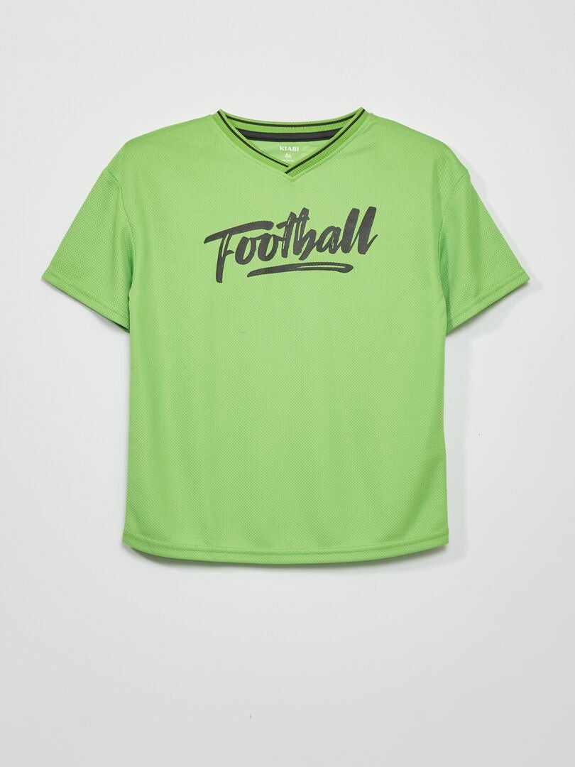 Camiseta de manga corta de malla - VERDE