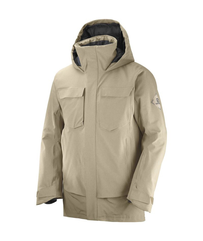 Chaqueta de esquí Salomon Stance Cargo M Beige