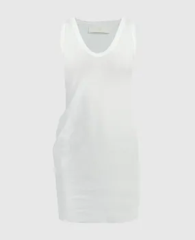 Marc Le Bihan White elongated asymmetrical top