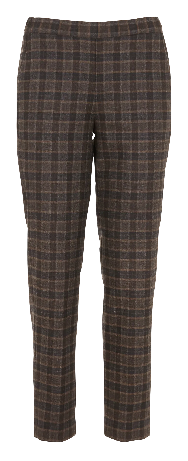 PIXEL  PANTALóN RECTO DE MEZCLA DE LANA EN MARRON