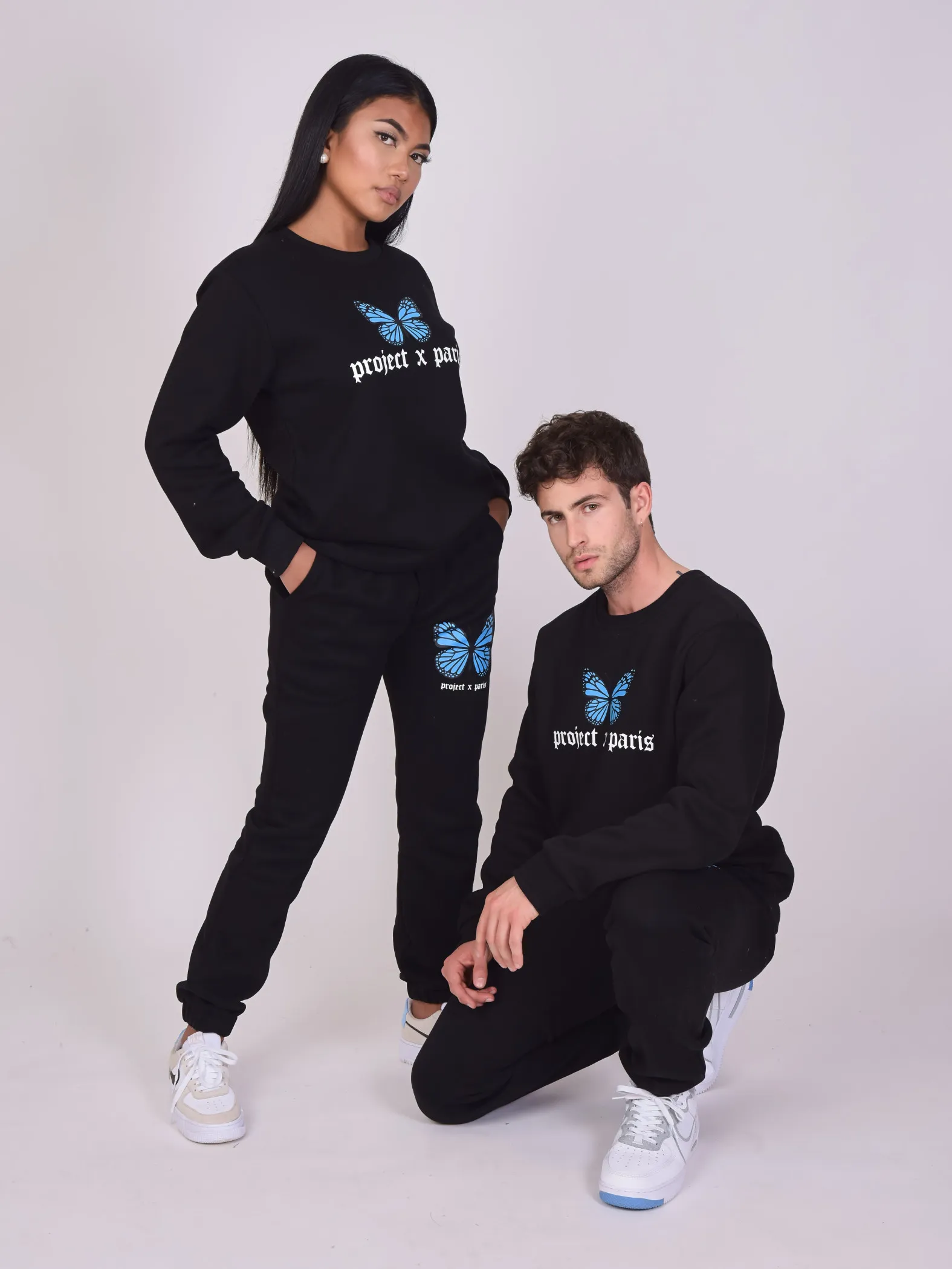 Sudadera con estampado de mariposas