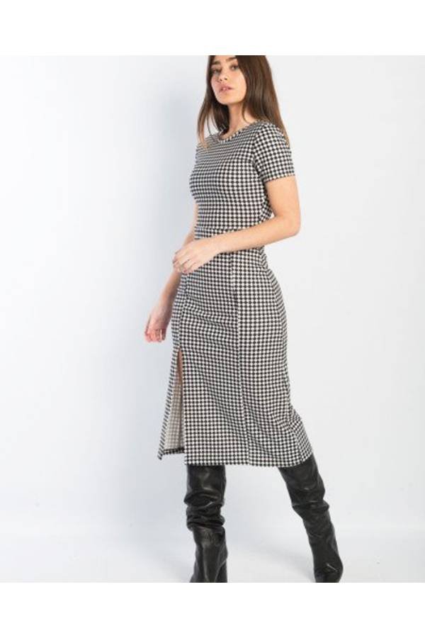VESTIDO ROMBO NEGRO España