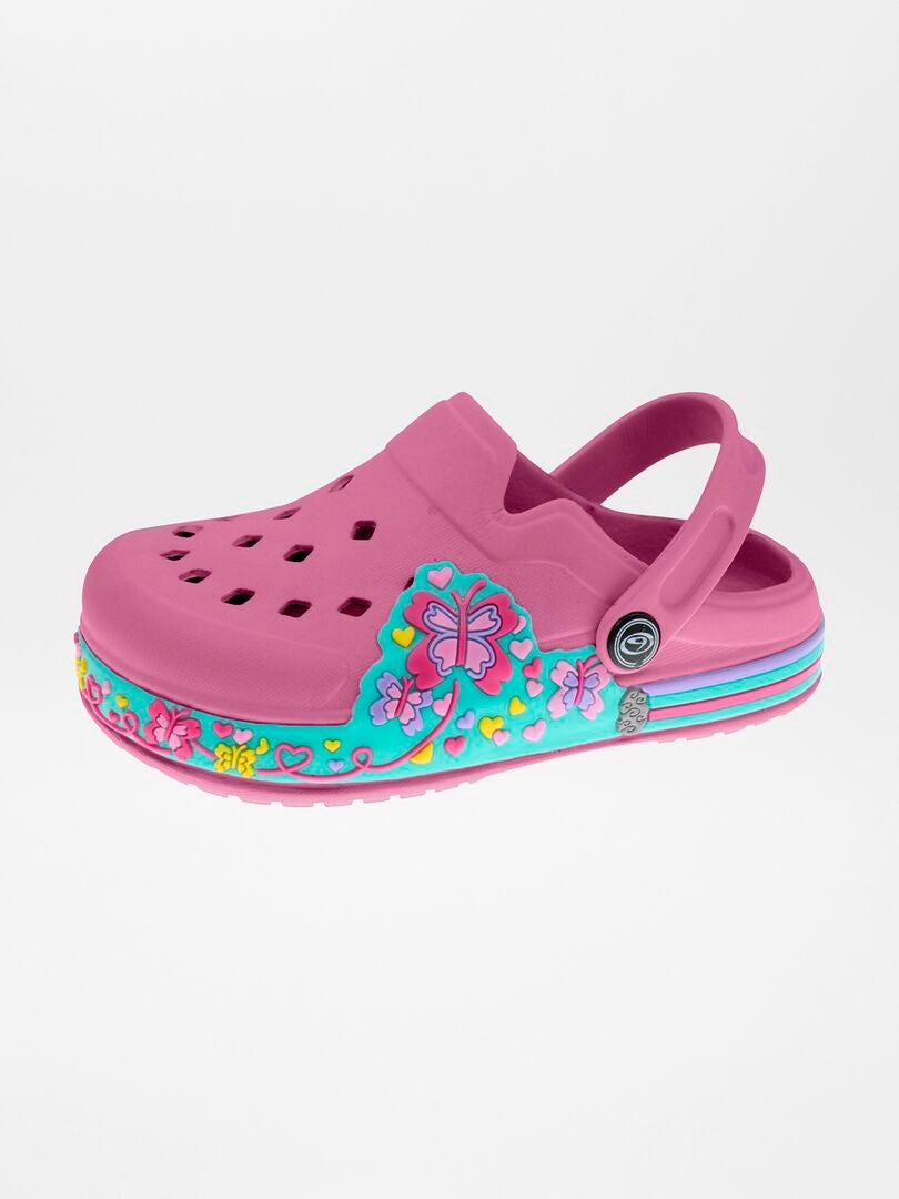 Zuecos con detalles en 3D - ROSA